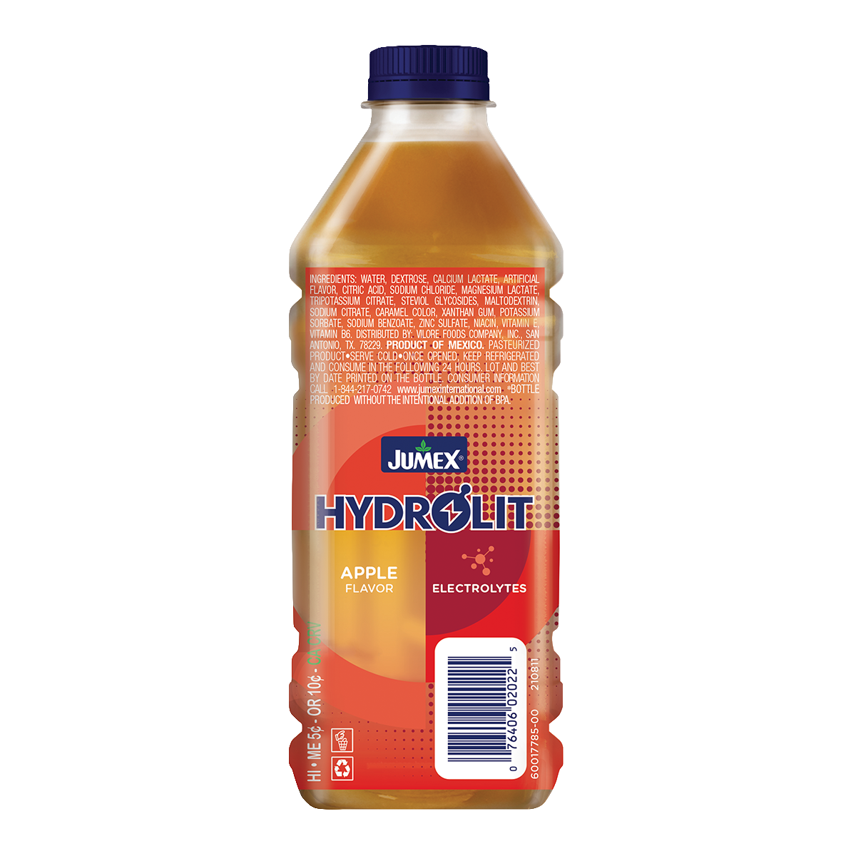 Apple Flavored Electrolyte Drink back